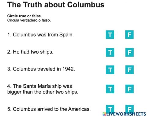 The true about Columbus