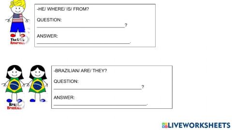 Order the questions and answer.