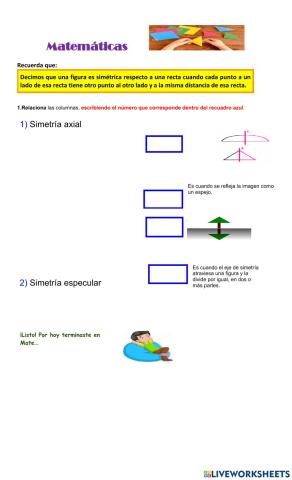 Matemáticas 7 Simetría