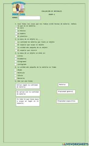 La materia y sus propiedades
