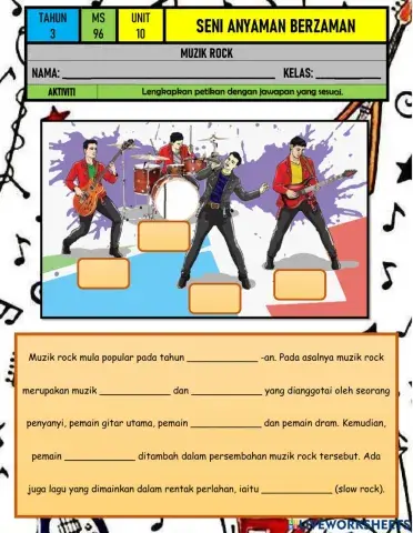 MZ Tahun 3 - Unit 10 Muzik Rock
