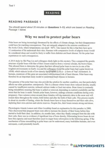 Cambridge Ielts 16- Test 1- Reading 1