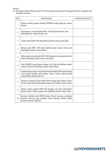 Latihan Pembetulan Kesilapan