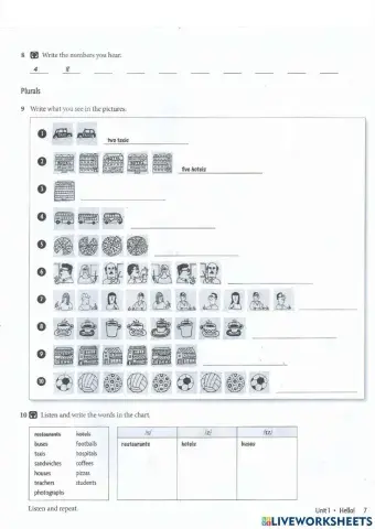 Wb: unit 1 - hello! (page 7)