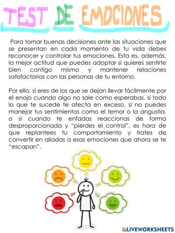 Test de emociones