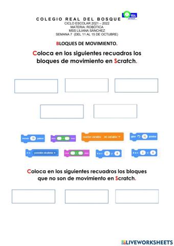 Bloques de movimiento