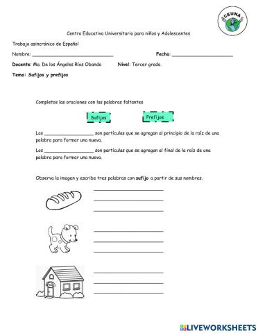 Práctica de español