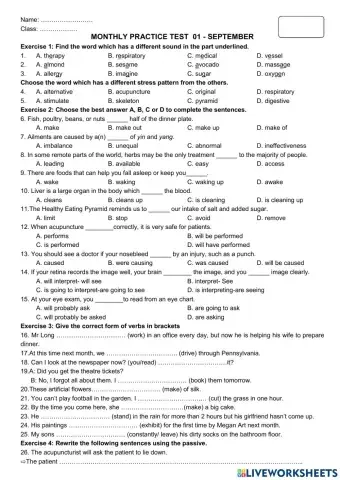 Unit 2 - 45 Minute Test