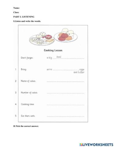 Test -midterm semester 1