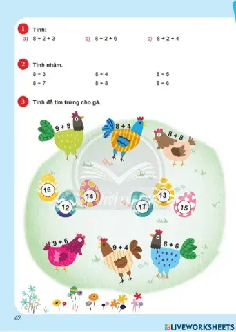 8 cộng với một số