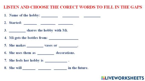 Listen and choose the best answer