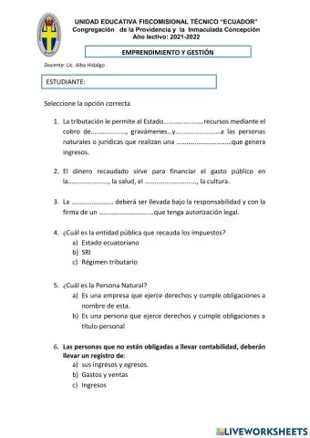 Normas tributarias para llevar contabilidad