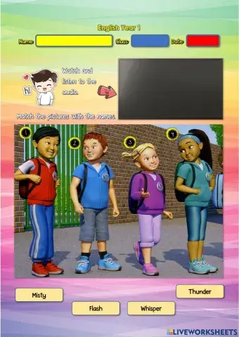 Year 1 English - Friends 1