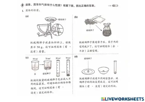 五年级科学 - 物质