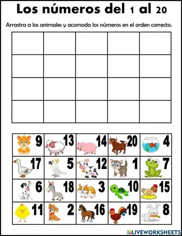Números del 1 al 20