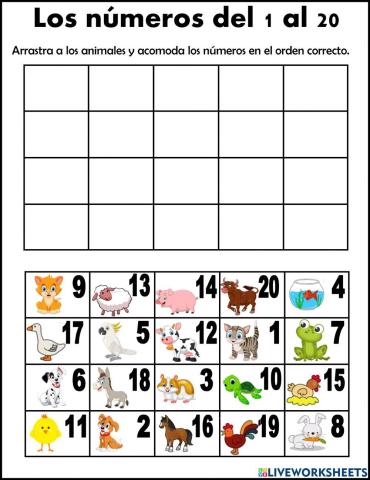 Números del 1 al 20