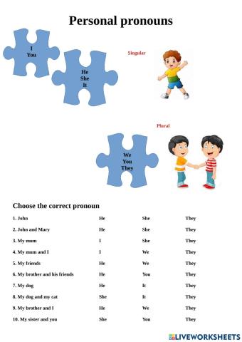 Personal pronouns
