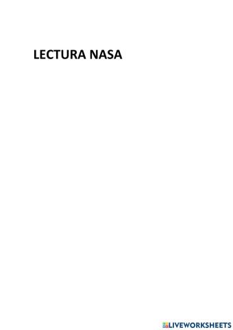 Lectura NASA