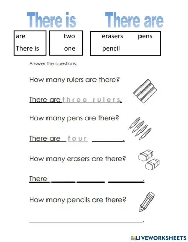 There is      There are