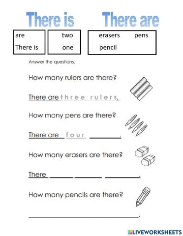 There is      There are