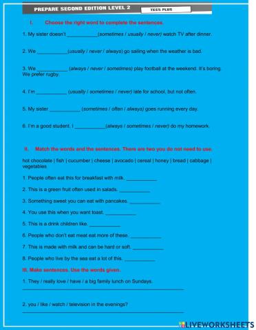 Final test - prepare 2