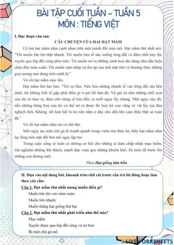 Bài tập cuối tuần 05