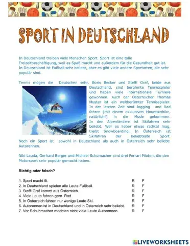 Sport in Deutschland - LV
