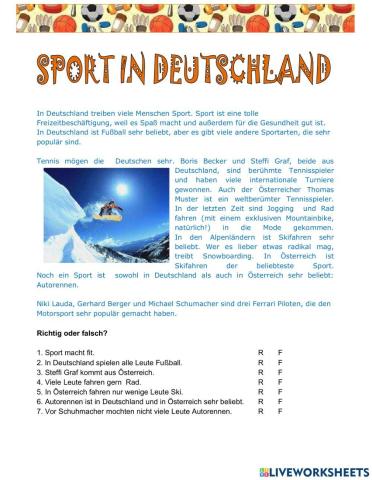 Sport in Deutschland - LV