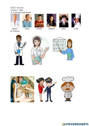 Unit 2: In town. Lesson 1: Jobs (student book)