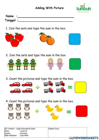 Adding with picture A