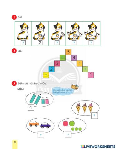 Tuần 4 bài các số 4,5 (tiêt 2)