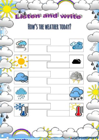 How's the weather today?