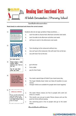 Read Short Functional Shorts