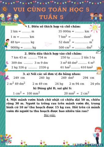 Vui cùng Toán học 5