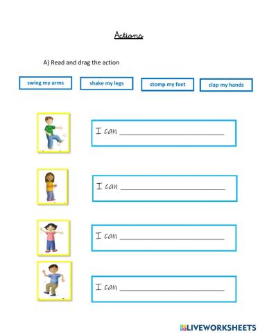 Actions with my body