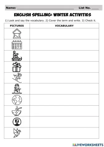 Winter Activities in the Past