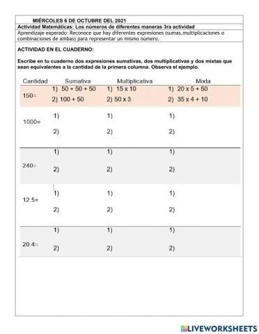 Descomposiciones aditivas y mixtas