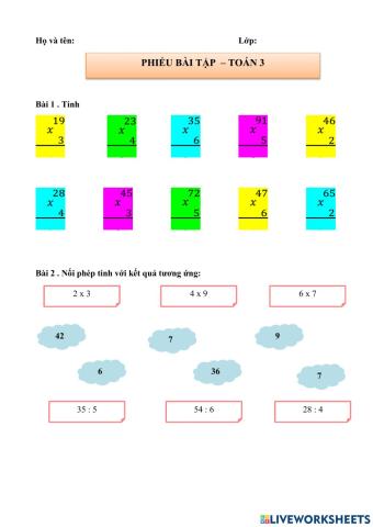 Bài tập toán 3. tuần 5