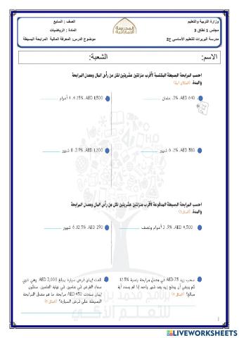 المعرفة المالية المرابحة البسيطة