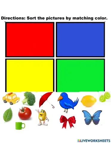 Sorting colours and big an small