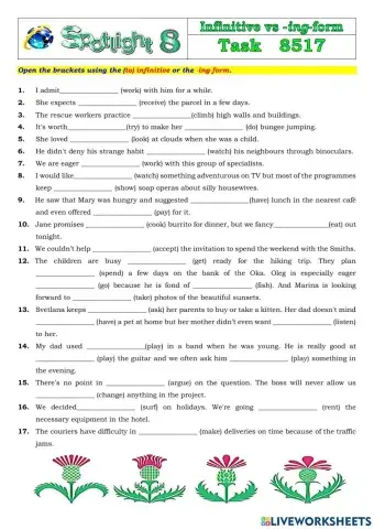 Spotlight 8 Task 8517