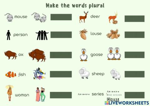 Irregular plurals