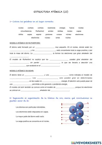 Estructura atómica (II)