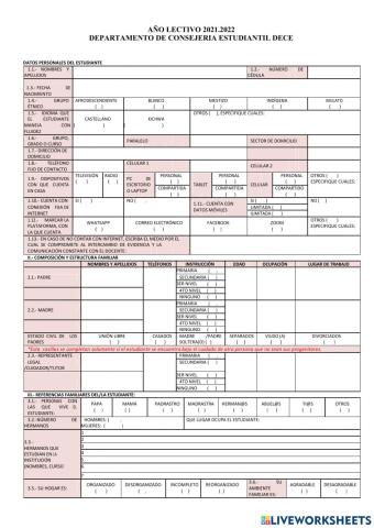 Ficha acumulativa ism