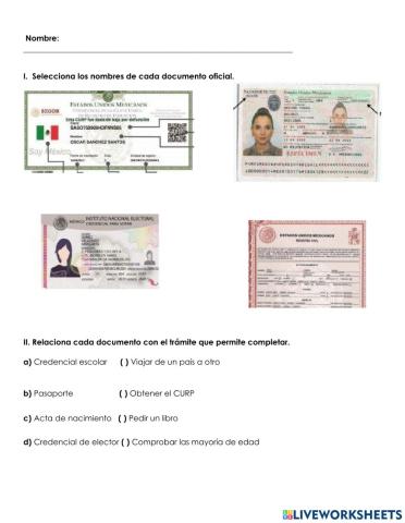 Formatos y documentos