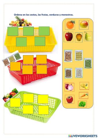 Verduras y frutas
