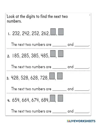 Number patterns