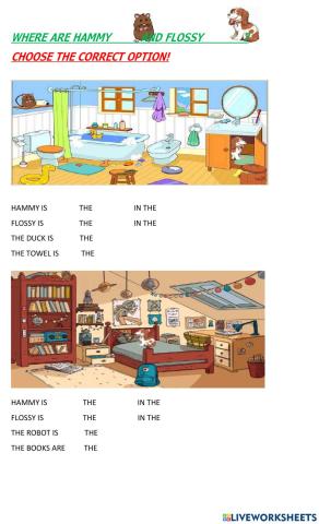 Furniture and prepositions