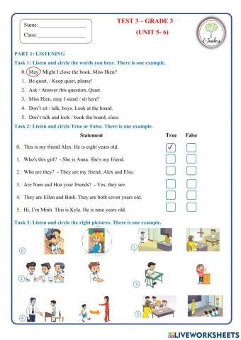 Test review Unit 5+6