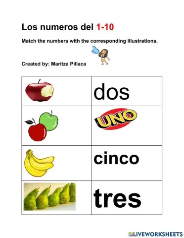 Los numeros del 1-10